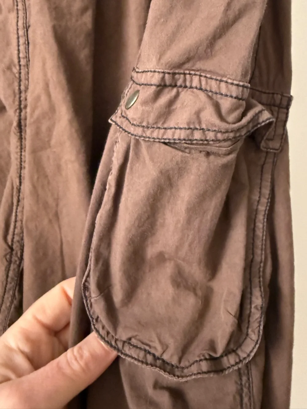 Pilcro Anthropologie Parachute Bubble Mini Skirt Chocolate Brown Size 6